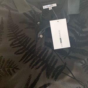 New! Mens Fashion Nova Short Sleeve Causal Shirt